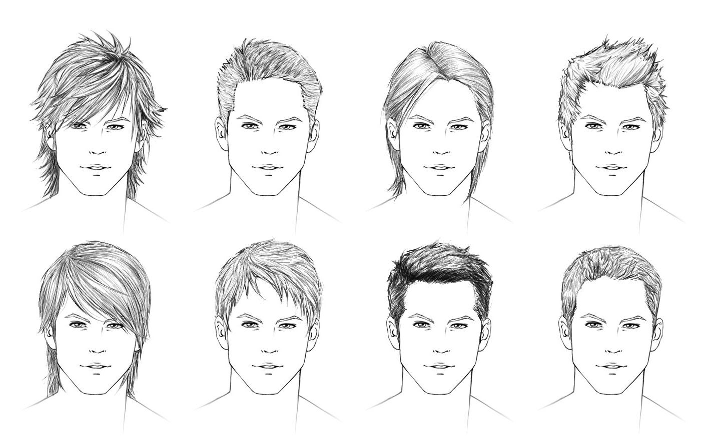 Boy Hairstyles Drawing
 How To Draw Boy Hairstyles How To Draw Hair Male