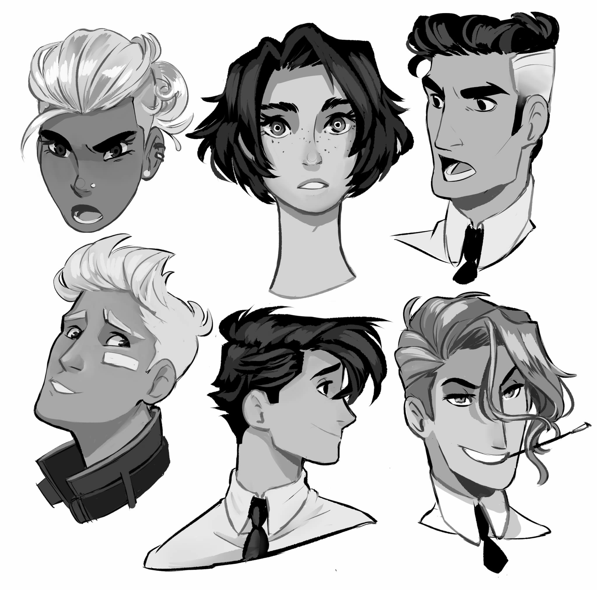 Boy Hairstyles Drawing
 PrinceCanary