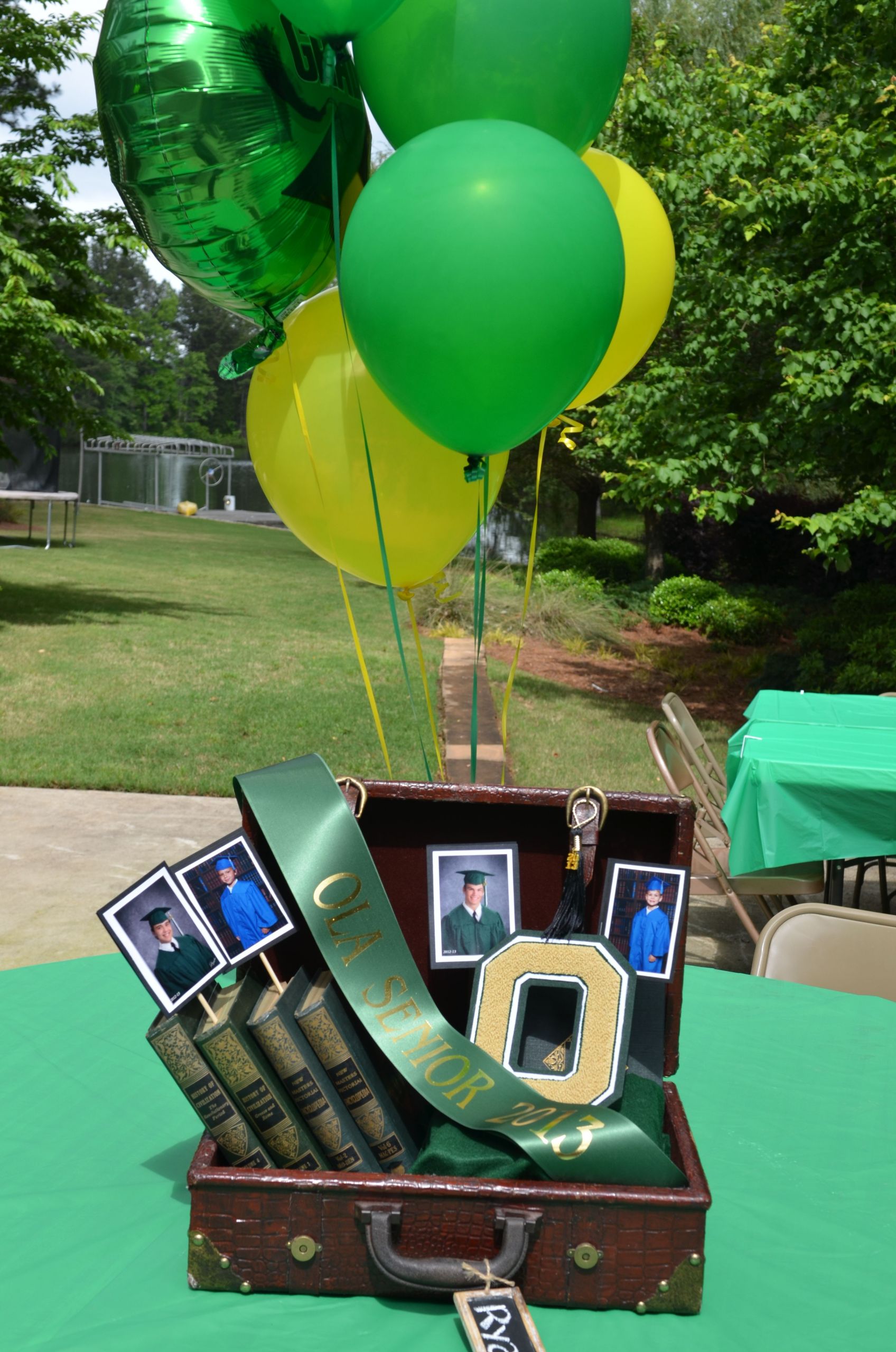 Boy High School Graduation Party Ideas
 Centerpiece for Boys