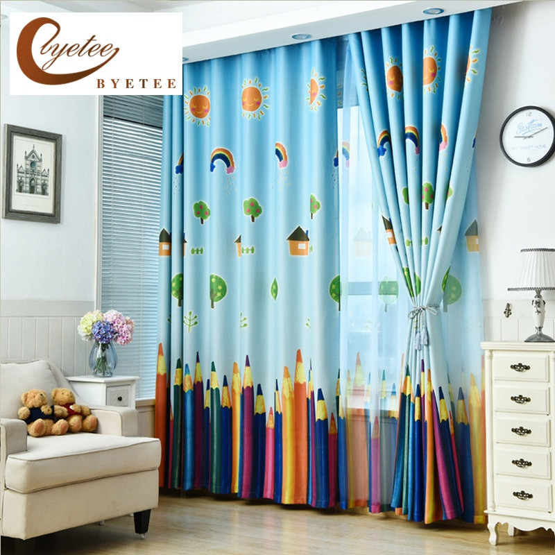 Boys Bedroom Curtains
 [byetee] New Curtains Blackout Curtain Fabric Pencil