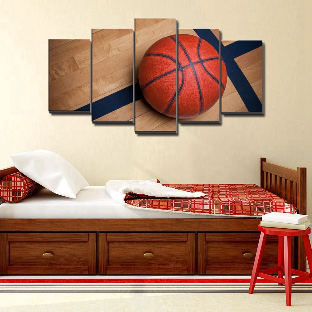 Boys Bedroom Wall Art
 Basketball Sports Canvas Wall Art For Boys Bedroom Decor