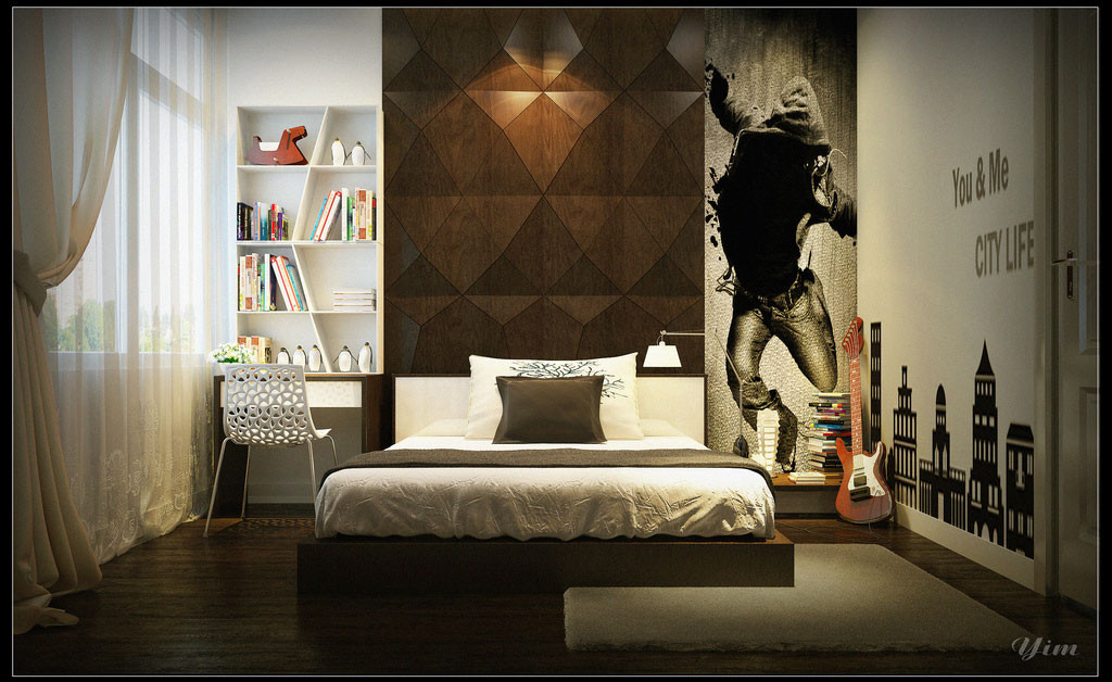 Boys Bedroom Wall Art
 Teenage and young man room