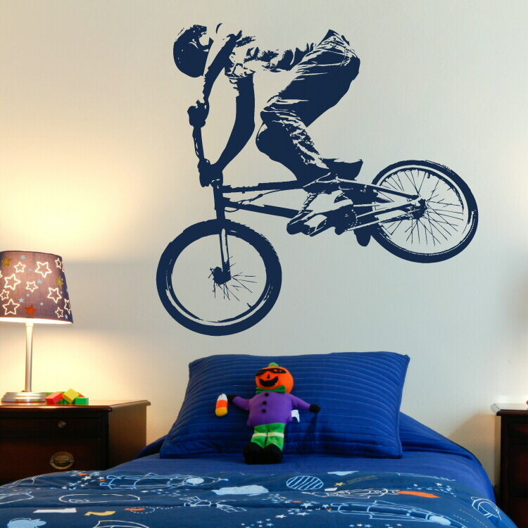 Boys Bedroom Wall Art
 os1617 BMX PUSH BIKE pushbike boys bedroom Wall art