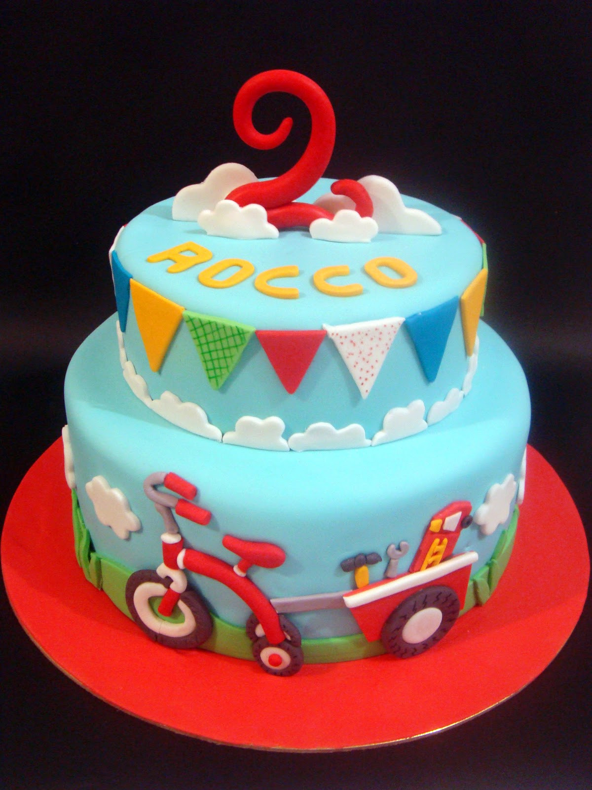 Boys Birthday Cake Ideas
 butter hearts sugar Tricycle Birthday Cake