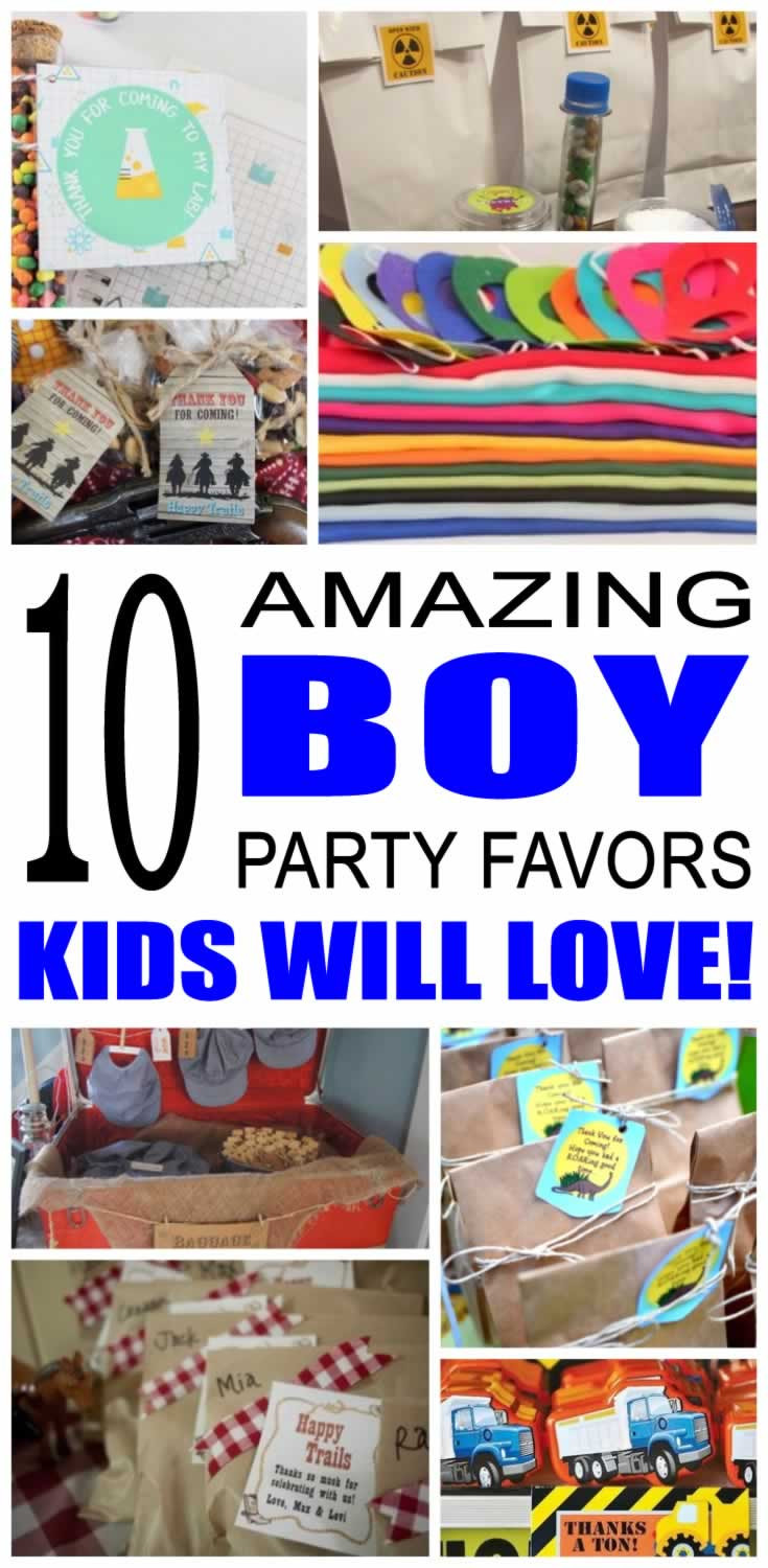 Boys Birthday Party Favor Ideas
 Boy Party Favor Ideas