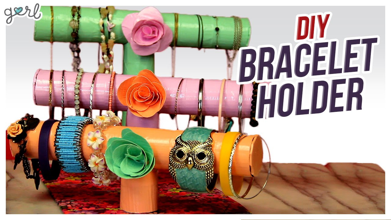 Bracelet Organizer DIY
 DIY Bracelet Jewelry Holder Do It Gurl