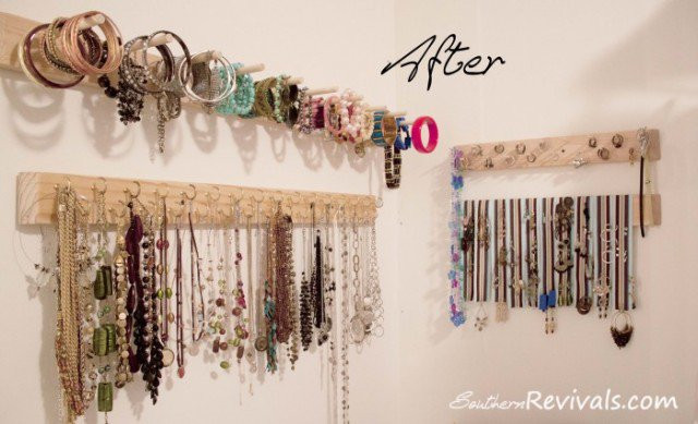 Bracelet Organizer DIY
 16 The Most Beautiful DIY Jewelry Holder Ideas