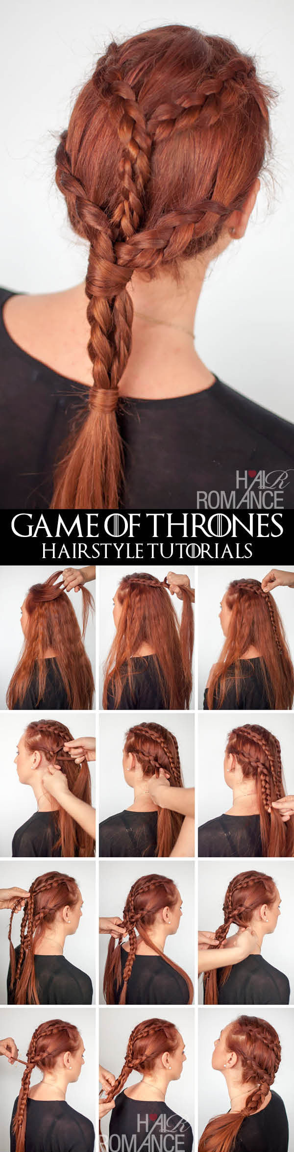 Braided Hairstyle Games
 Game of Thrones Hairstyles – Khaleesi braids hairstyle