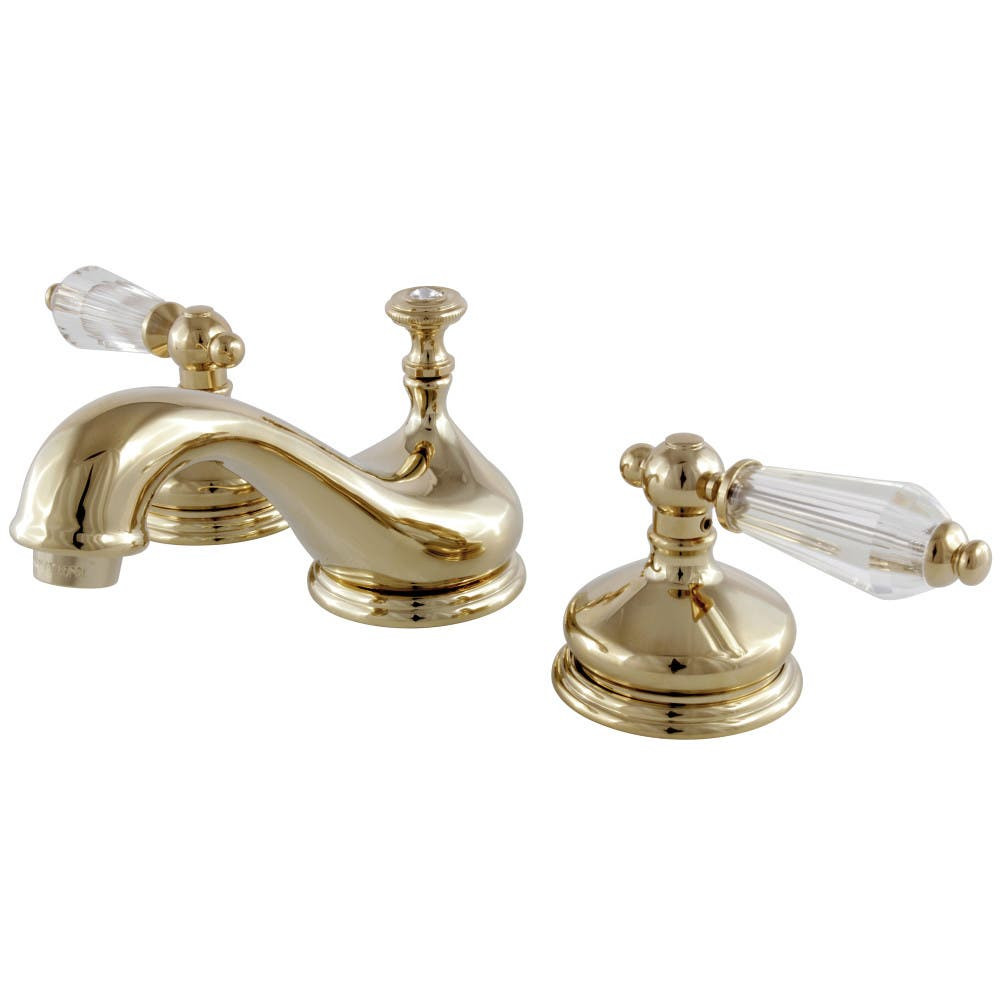 Brass Widespread Bathroom Faucet
 Kingston Brass KS1162WLL Widespread Lavatory Faucet with