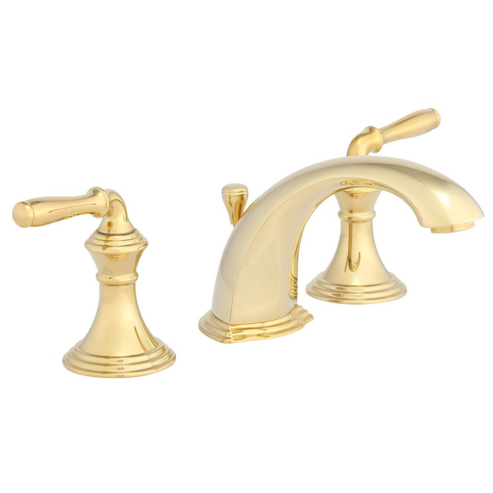 Brass Widespread Bathroom Faucet
 KOHLER Devonshire 8 in Widespread 2 Handle Low Arc
