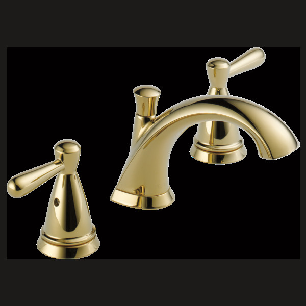 Brass Widespread Bathroom Faucet
 P LF PB Two Handle Widespread Bathroom Faucet
