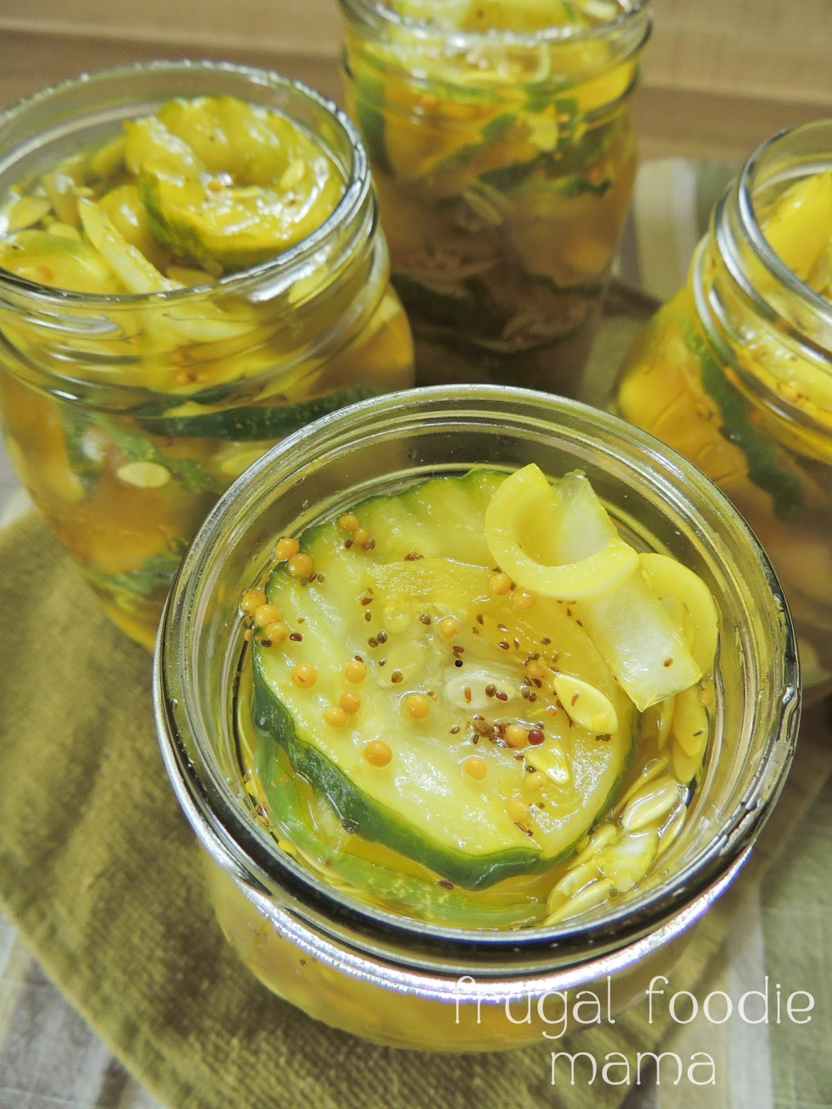 Bread And Butter Pickle Canning Recipe
 Frugal Foo Mama Easy Refrigerator Bread & Butter Pickles