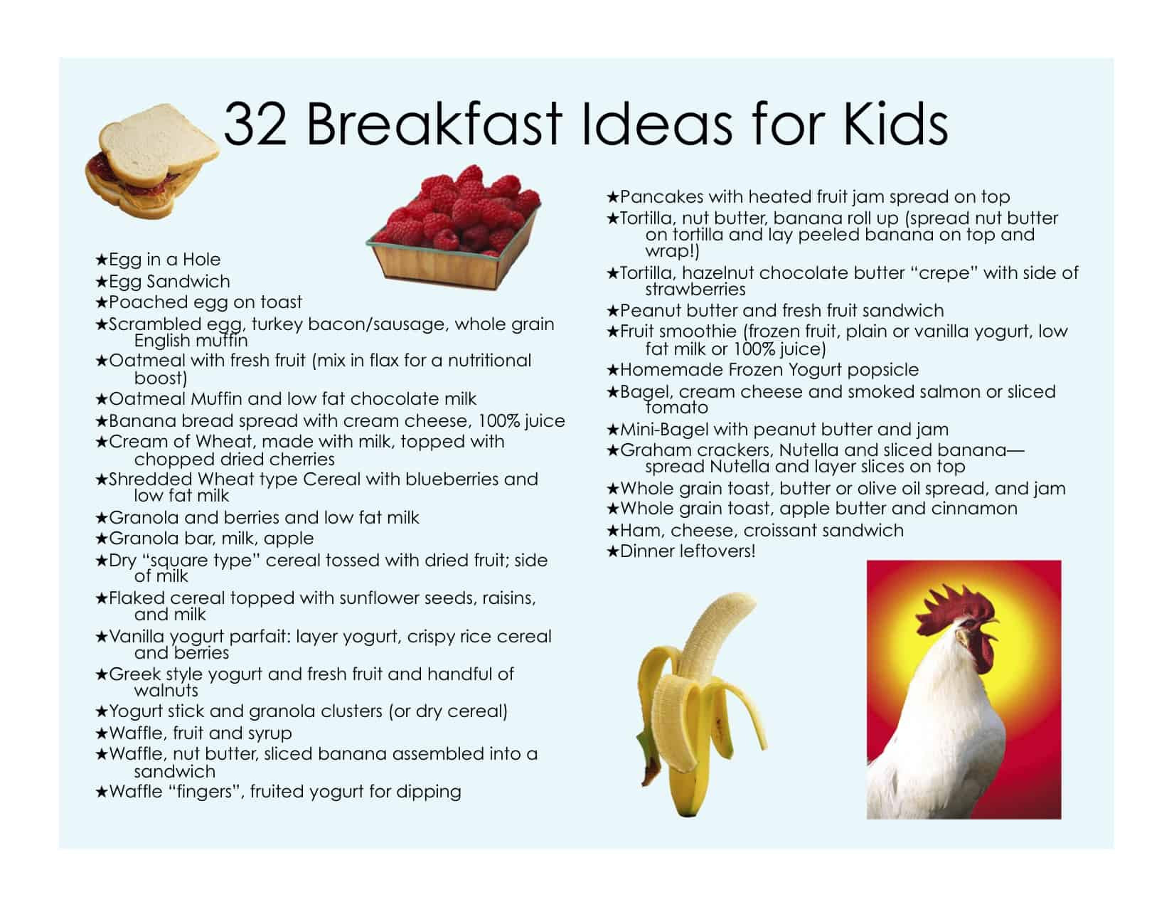 Breakfast Options For Kids
 32 Healthy Breakfast Ideas for Kids Jill Castle