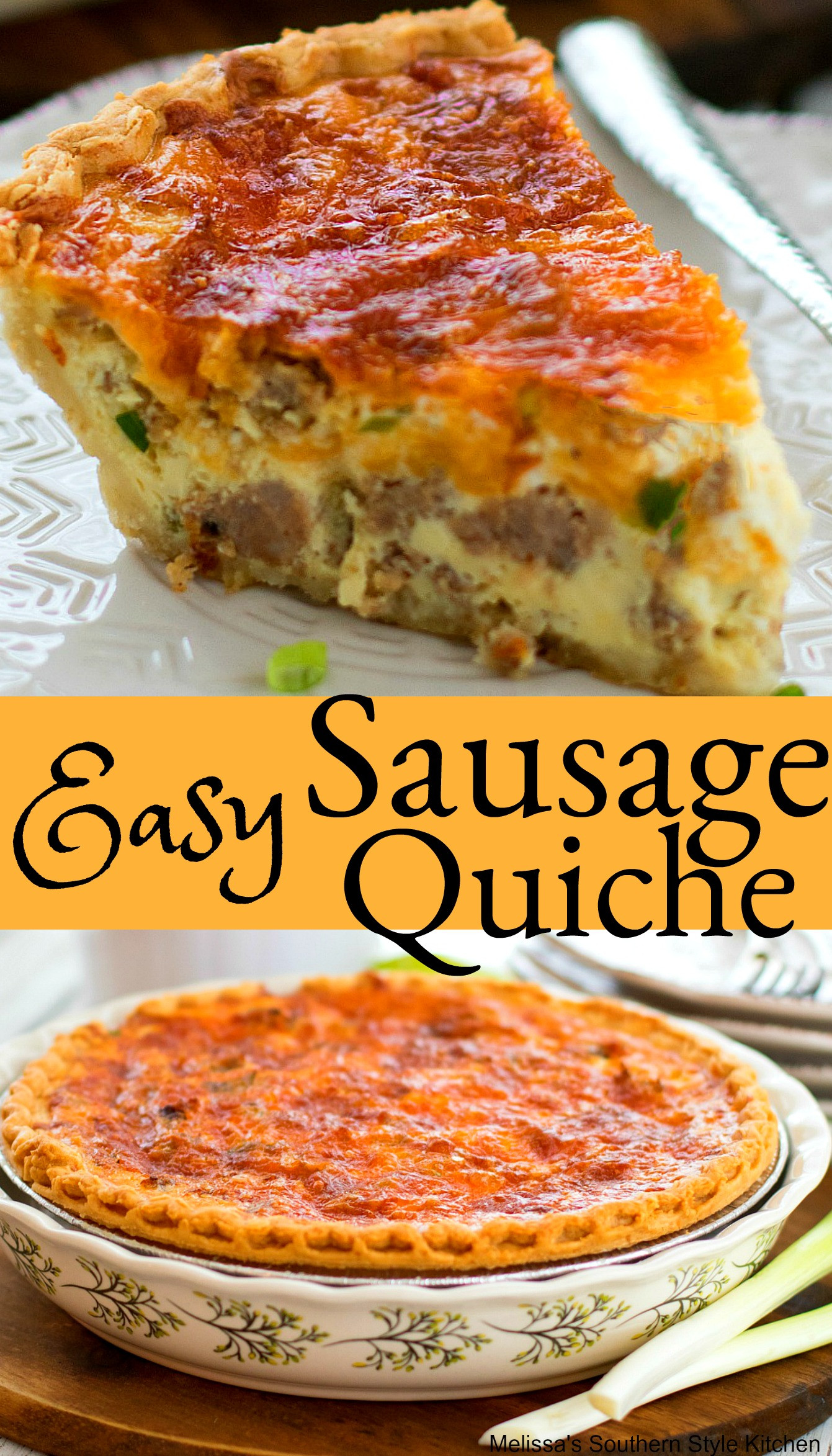 Breakfast Quiche Recipes
 Easy Sausage Quiche melissassouthernstylekitchen