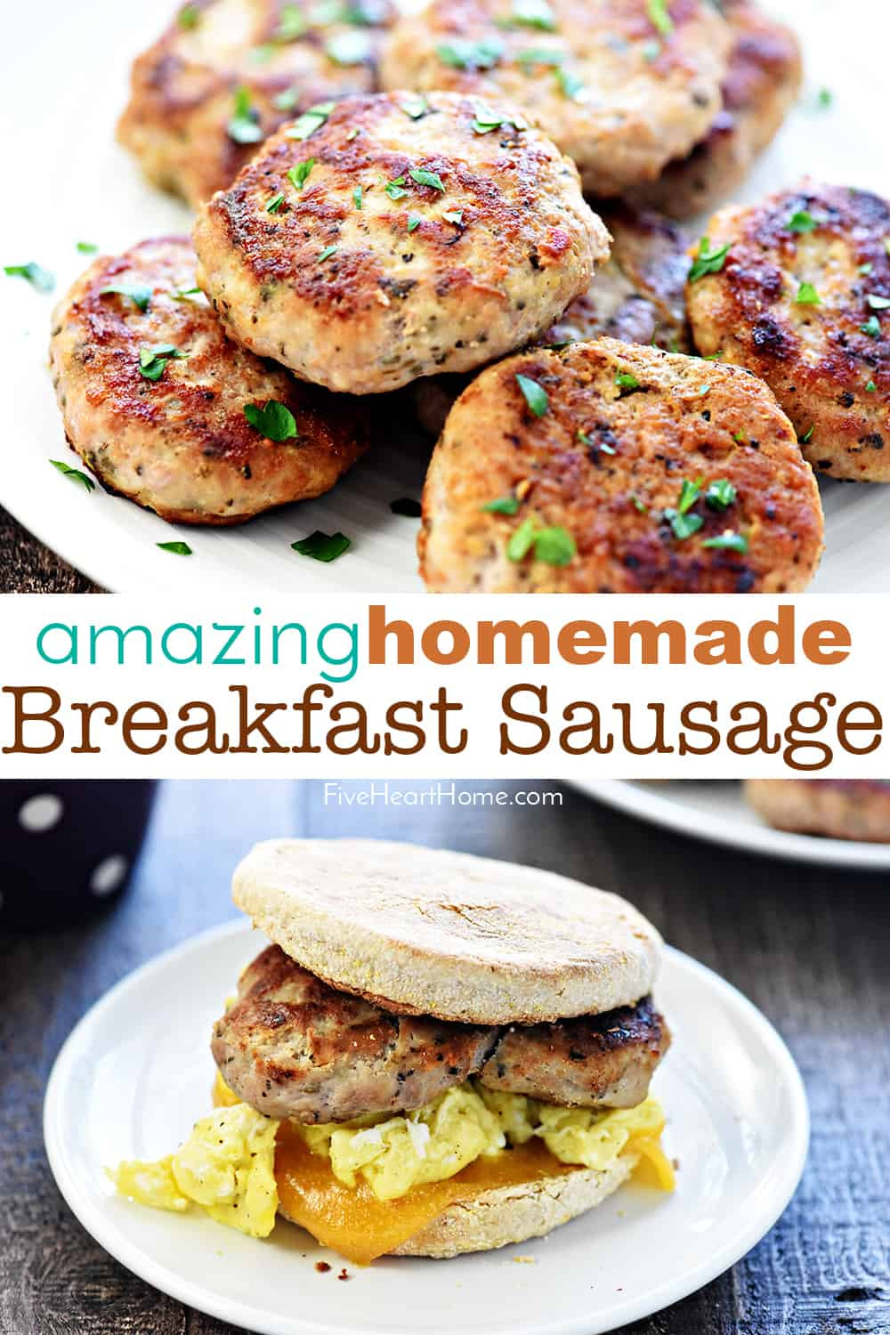 Breakfast Recipes With Sausage
 AMAZING Homemade Breakfast Sausage • FIVEheartHOME