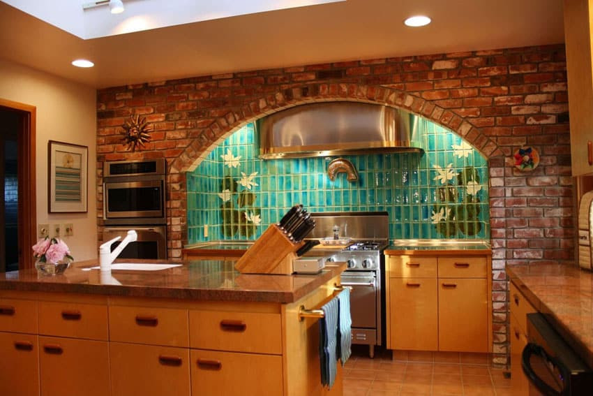 Brick Look Backsplash Kitchen
 49 Brick Kitchen Design Ideas Tile Backsplash & Accent