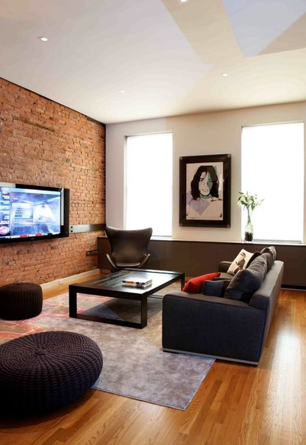 Brick Wall Living Room
 125 Living Room Design Ideas Focusing Styles And