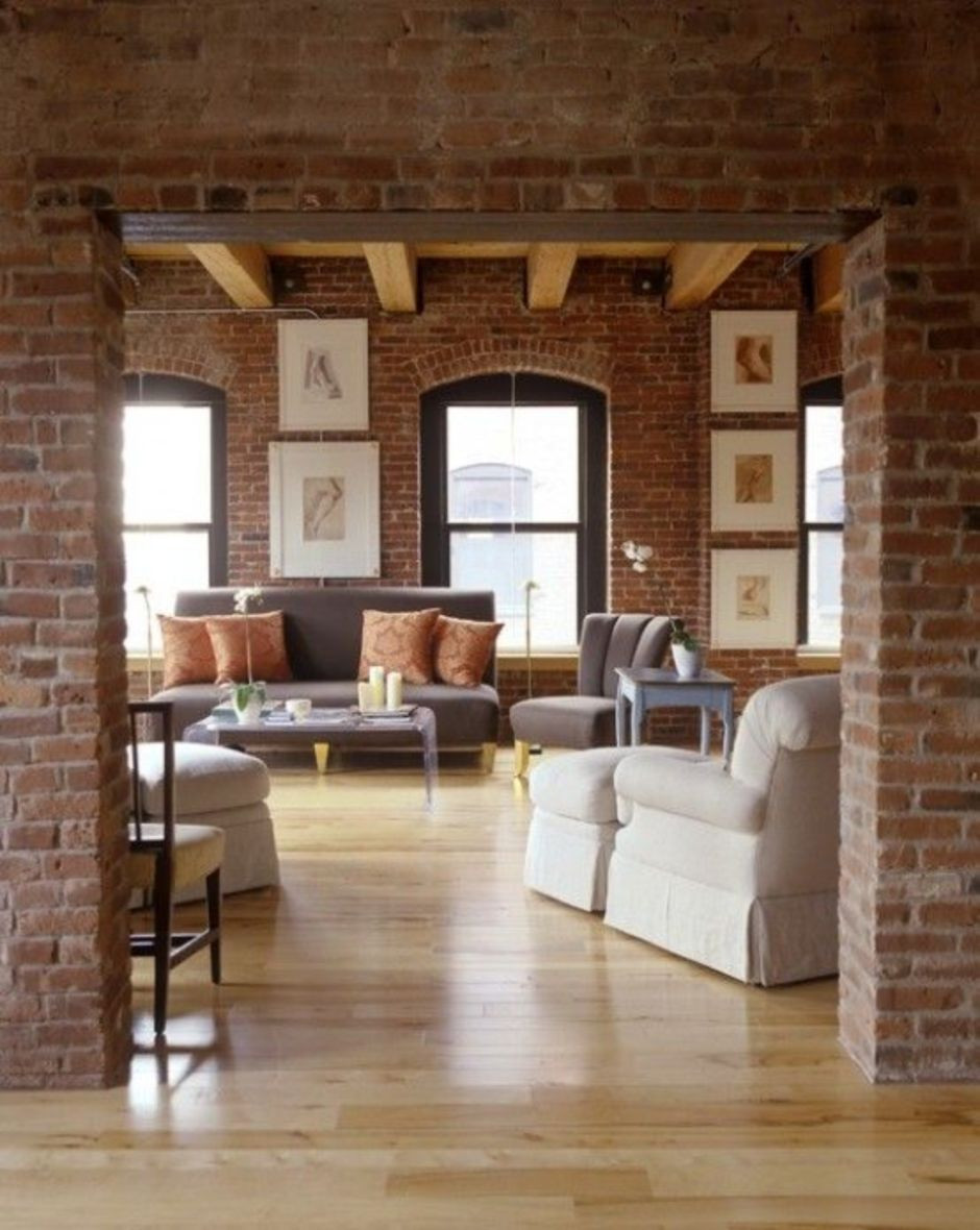 Brick Wall Living Room
 Fascinating Exposed Brick Wall for Living Room 54 Hoommy