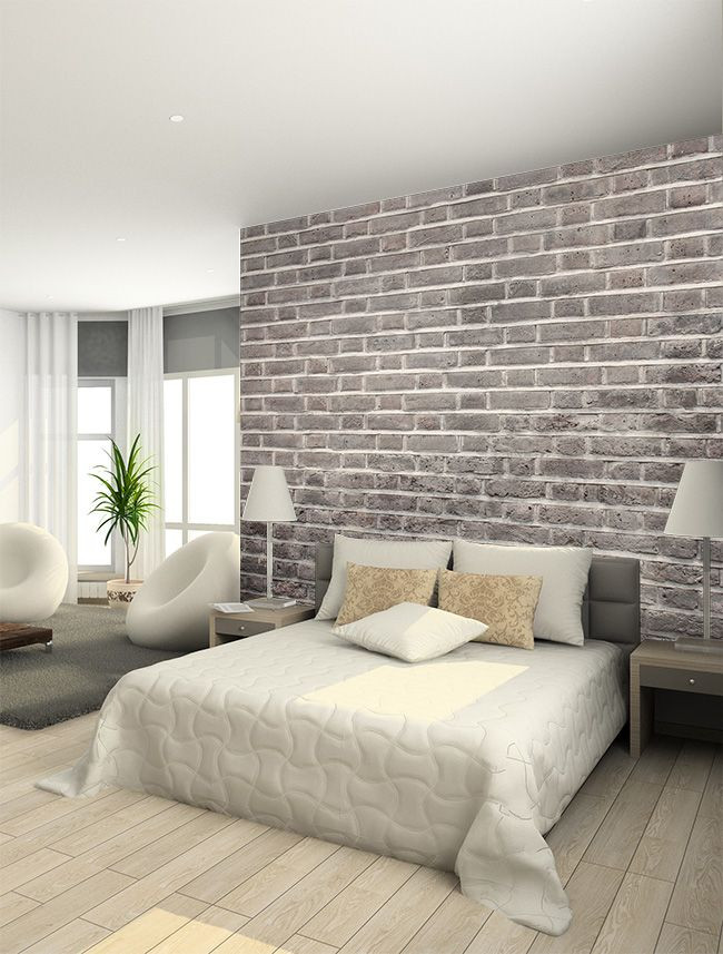 Brick Wallpaper Bedroom
 The 25 best Bedroom wallpaper ideas on Pinterest