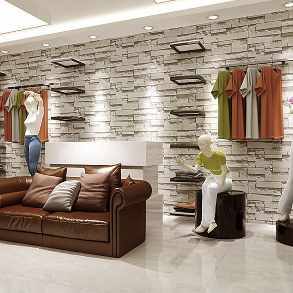 Brick Wallpaper Bedroom
 3D Wallpaper Bedroom Mural Modern Stone Brick Wall Paper