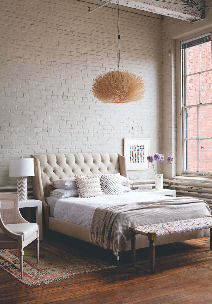 Brick Wallpaper Bedroom
 SOFT INDUSTRIAL CHIC WITH BRICK EFFECT WALLPAPER Lobster