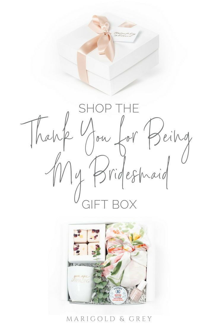 Bridesmaid Thank You Gift Box Ideas
 BRIDESMAID GIFTS Pink thank you t boxes to for