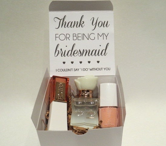 Bridesmaid Thank You Gift Box Ideas
 Bridesmaid Beauty Box Thank You Gift Bridal Party Maid of