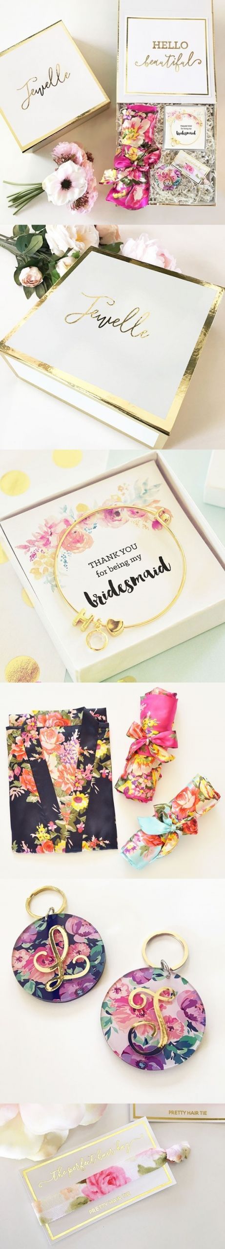 Bridesmaid Thank You Gift Box Ideas
 Thank You for Being My Bridesmaid Gift Set in Personalized