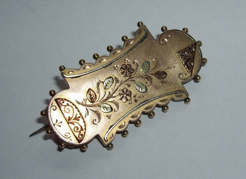 Brooches Aesthetic
 Hallmarked Antique Victorian 9ct 9k Gold Aesthetic Period