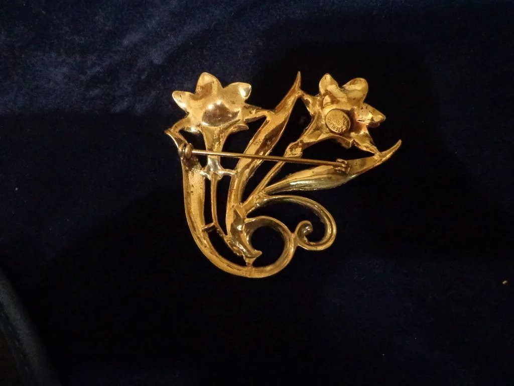 Brooches Aesthetic
 Beautiful Jewelart Sterling Brooch Pin Aesthetic Mid