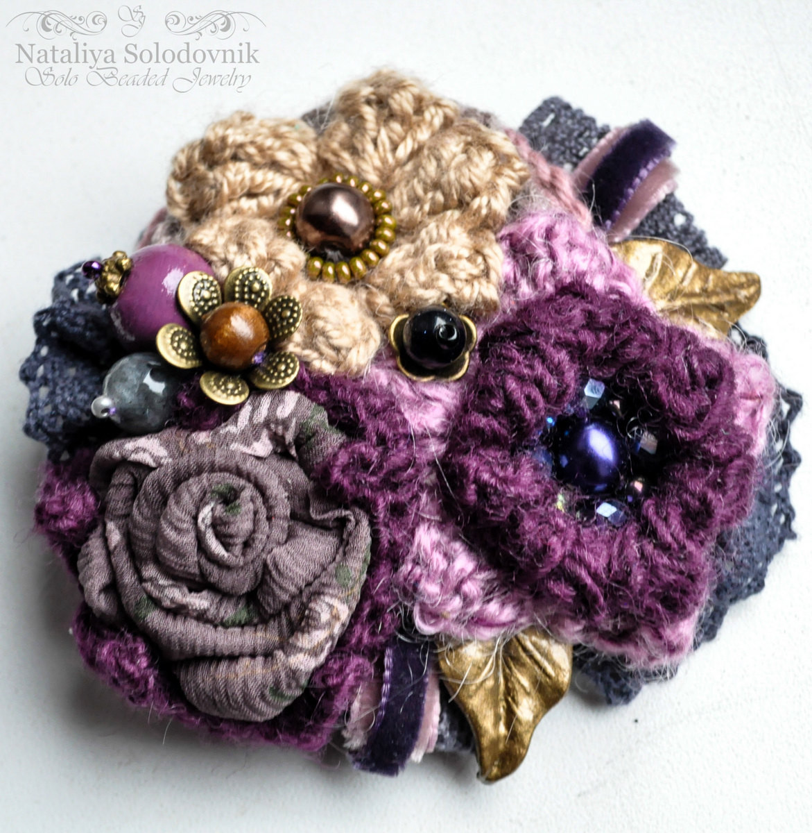 Brooches Crochet
 Crochet flower brooch flower pin crochet by SoloBeadedJewelry