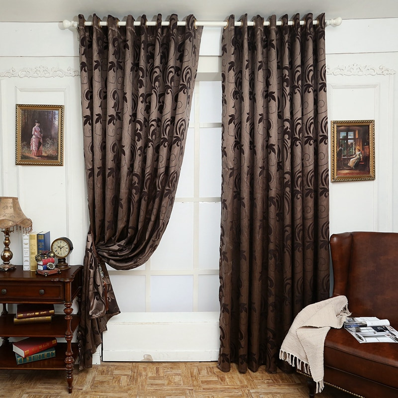Brown Curtains For Living Room
 Aliexpress Buy Geometry curtains for living room