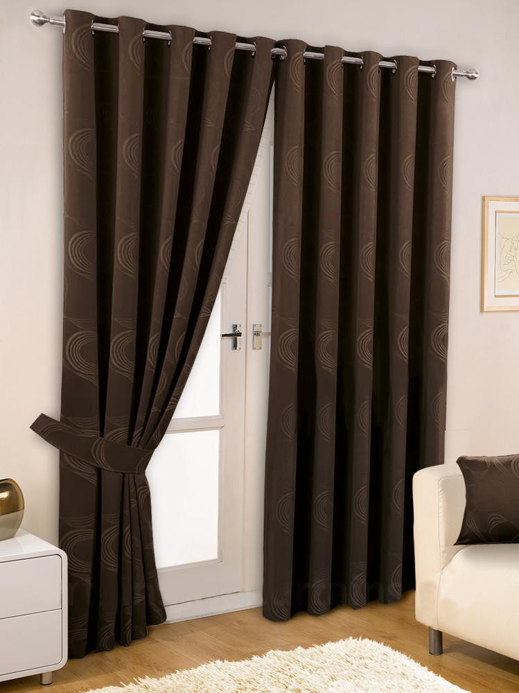 Brown Curtains For Living Room
 Eyelet Curtains Add Charm to Any Room