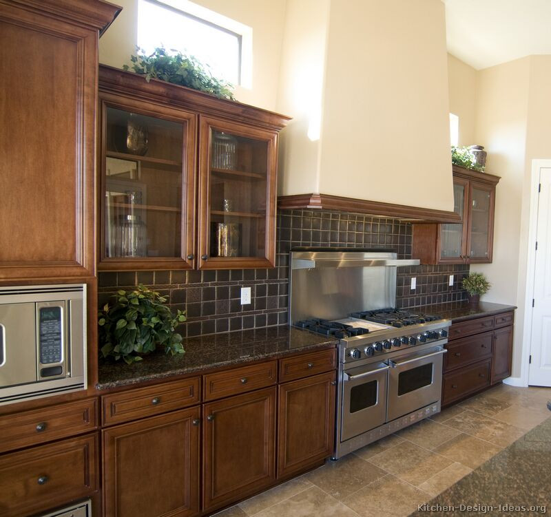 Brown Kitchen Cabinets
 of Kitchens Traditional Dark Wood Kitchens