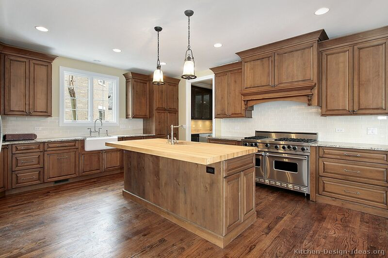 Brown Kitchen Cabinets
 of Kitchens Traditional Medium Wood Cabinets