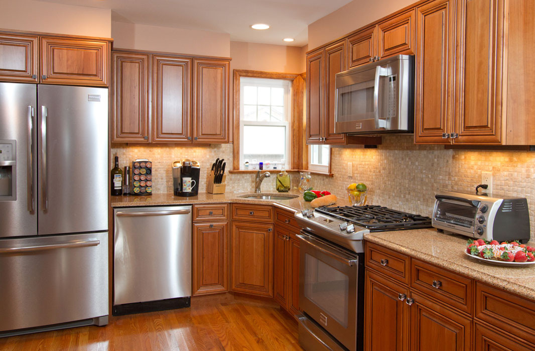 Brown Kitchen Cabinets
 Kitchen Decoration Kitchens With Brown Cabinets Blue Walls