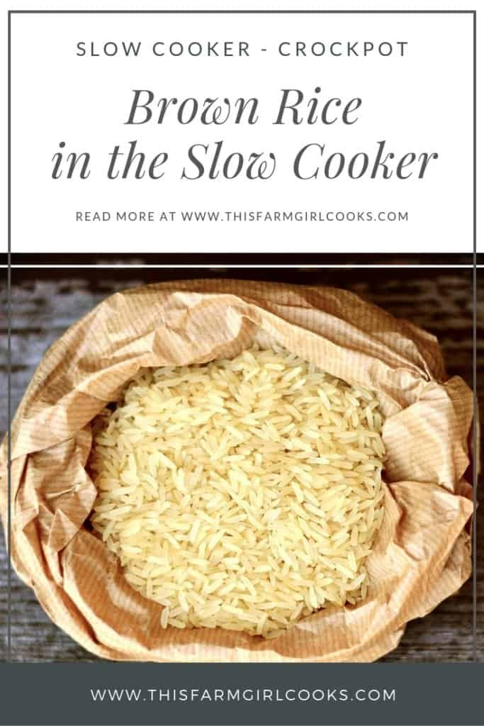 Brown Rice In Slow Cooker
 Slow Cooker Brown Rice