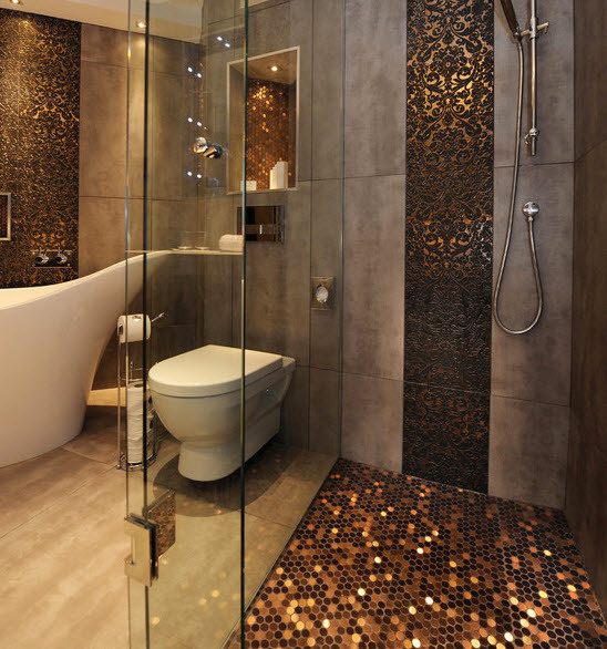 Brown Tile Bathroom Ideas
 37 chocolate brown bathroom floor tiles ideas and pictures