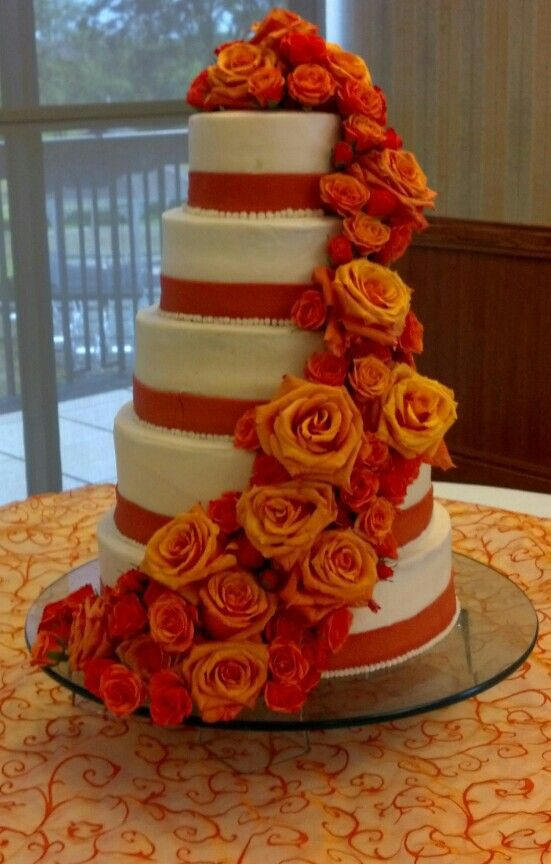 Brown Wedding Cakes
 Wed spiration The Rustic Fall Wedding
