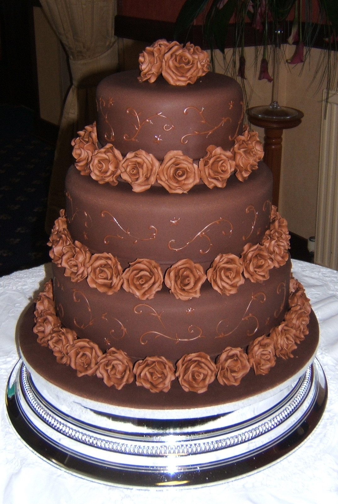 Brown Wedding Cakes
 Home Bakery Buckie LtdForty Plus Weddings