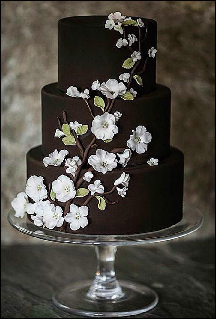 Brown Wedding Cakes
 Chocolate Wedding Cakes That Are Simply Sinful