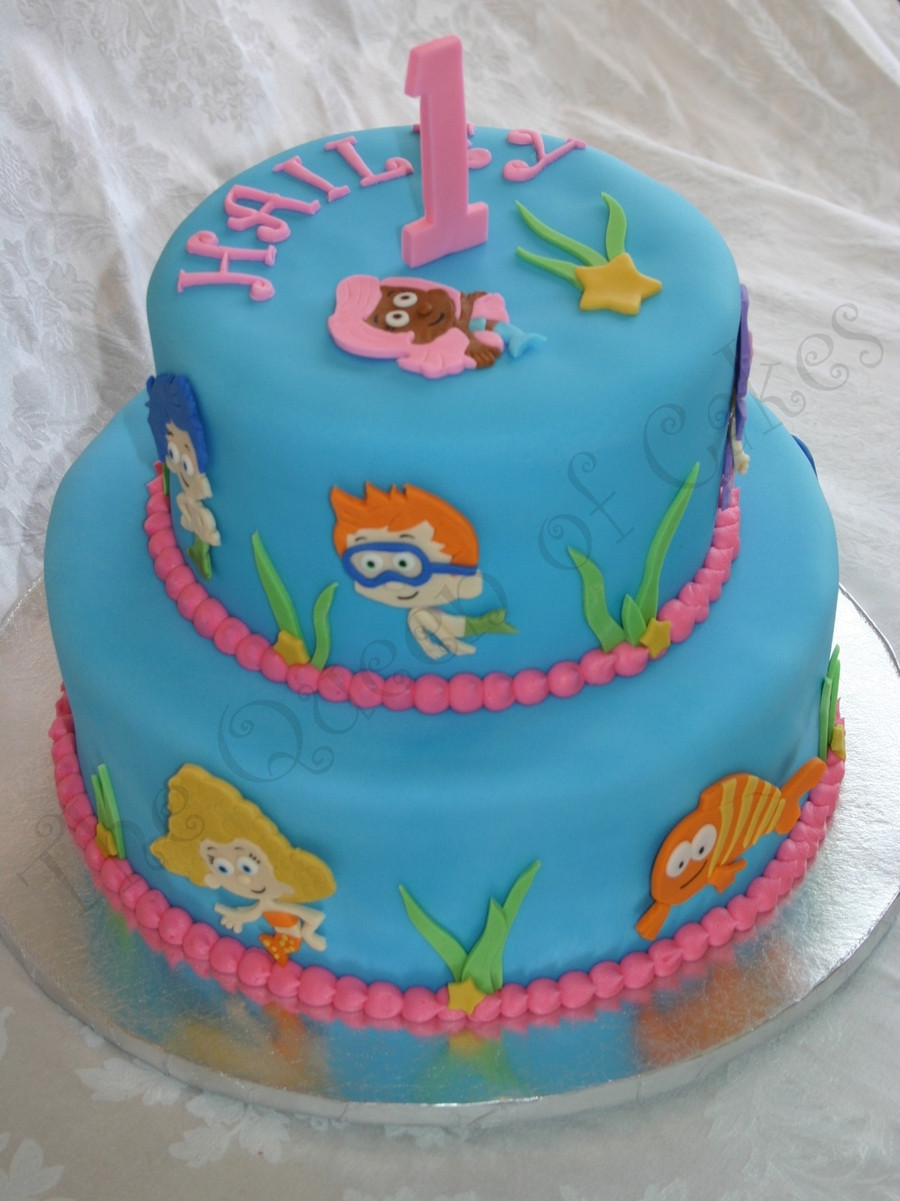 Bubble Guppie Birthday Cake
 Bubble Guppies 1St Birthday Cake CakeCentral