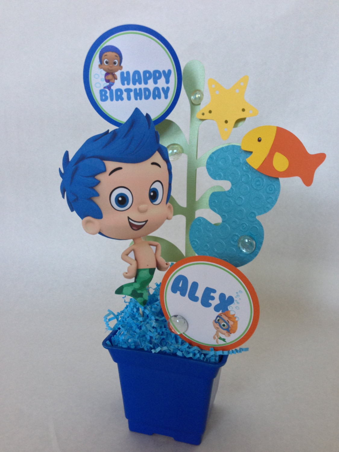 Bubble Guppies Birthday Party Supplies
 Bubble Guppies Birthday Party Centerpiece Decoration