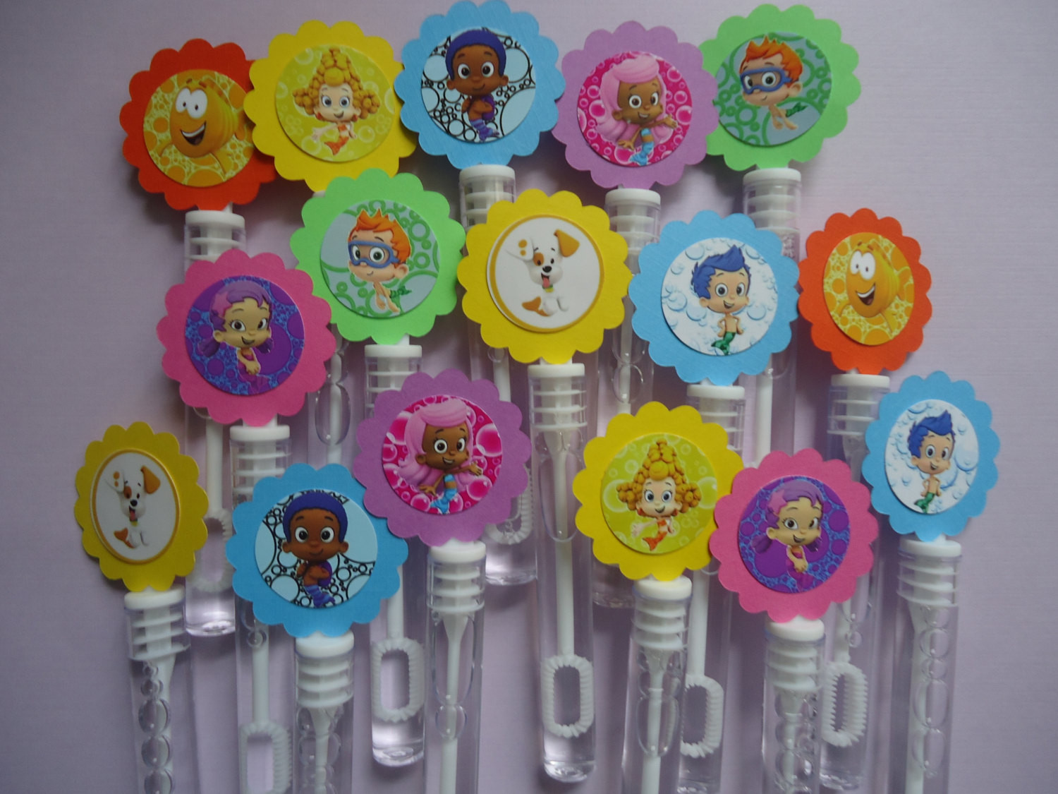Bubble Guppies Birthday Party Supplies
 Bubble Guppies party favors bubbles and wand by SassyCreationz