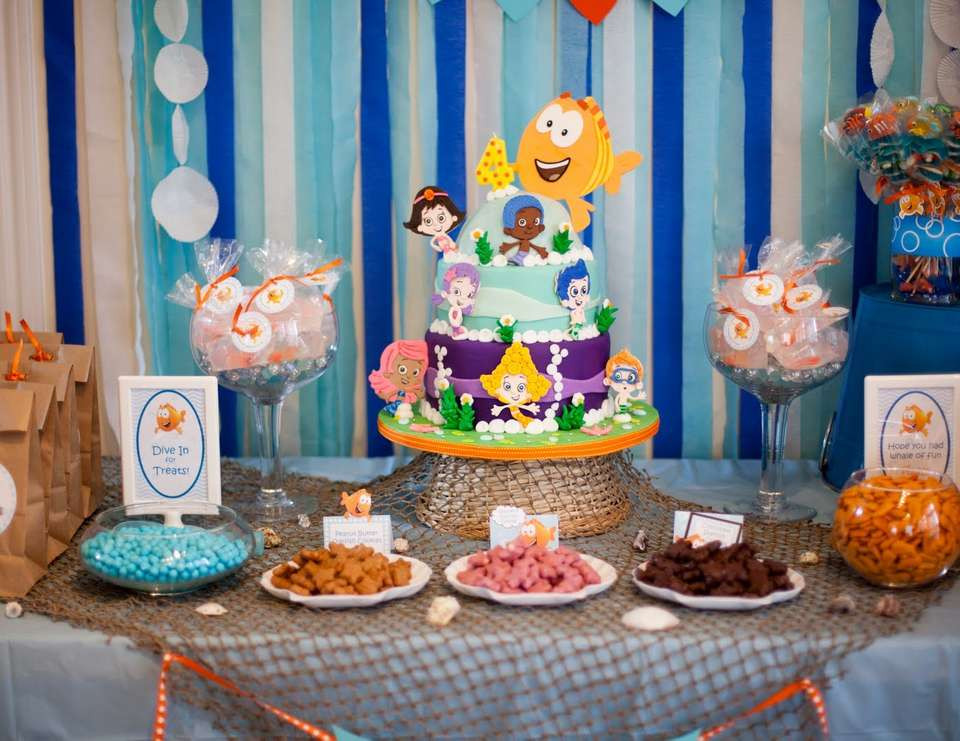 Bubble Guppies Birthday Party Supplies
 Under the Sea Birthday "Bubble Guppies 4th Birthday