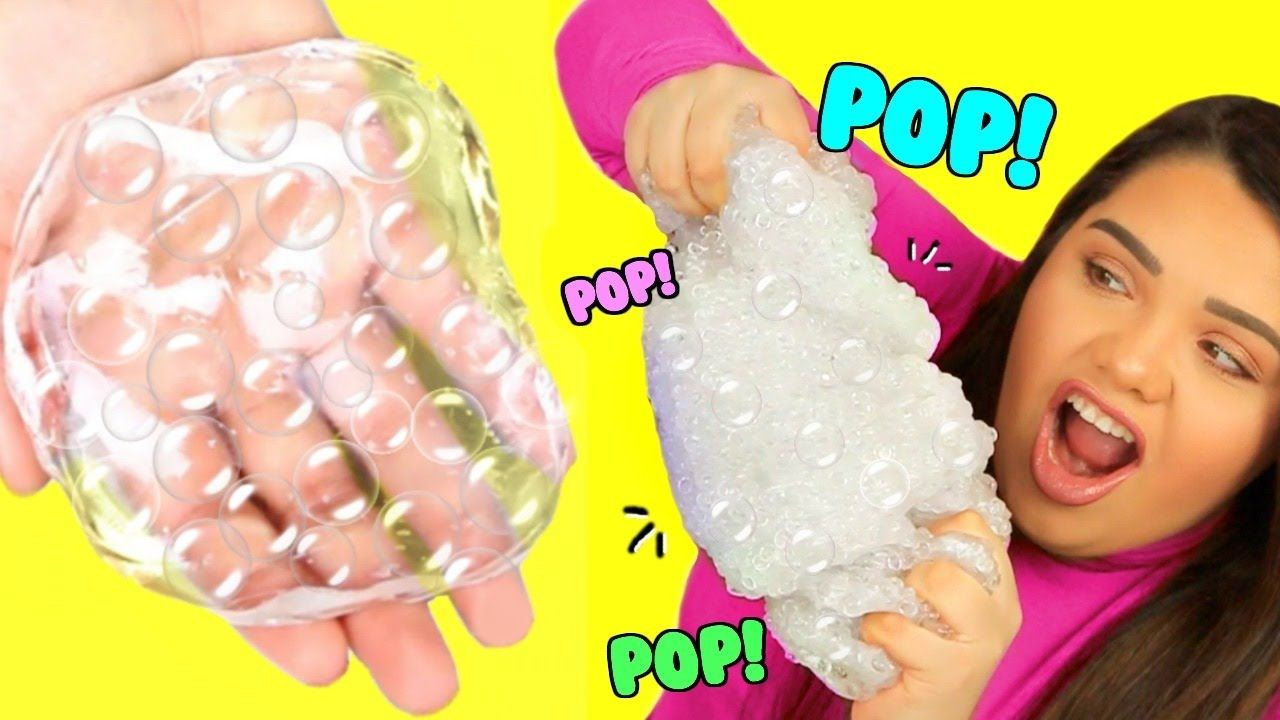 Bubble Pop Kids DIY
 DIY Bubble Wrap Slime Super Crunchy Popping Slime