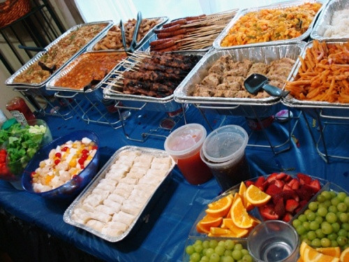 Buffet Ideas For Graduation Party
 buffet food layout