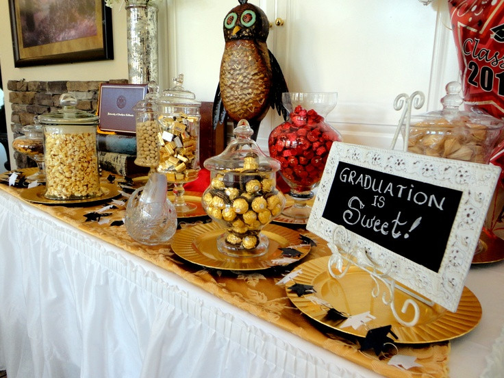 Buffet Ideas For Graduation Party
 117 best images about Graduation Candy Dessert Buffet on