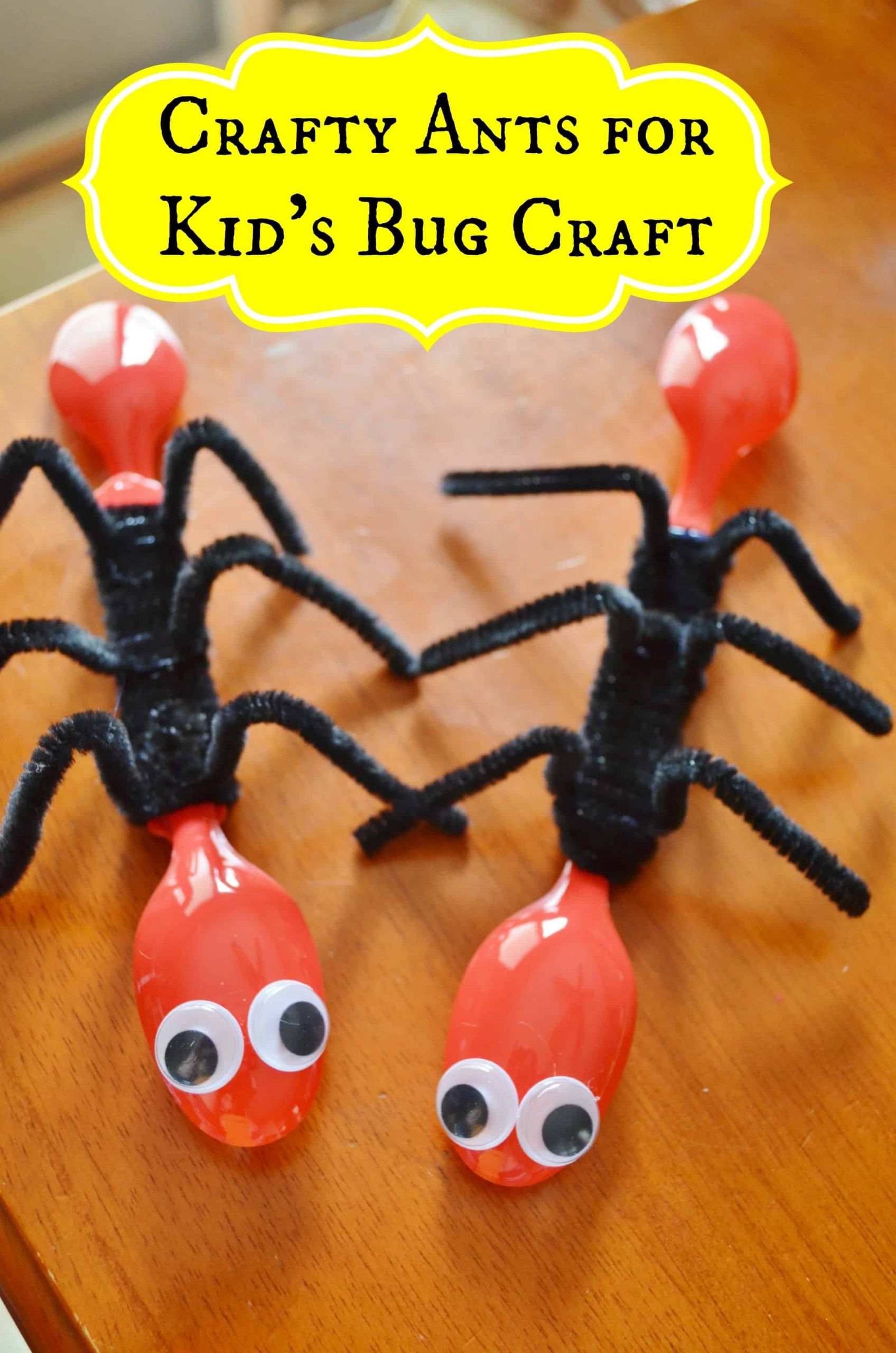 Bug Craft For Kids
 Ant Spoons – Spring Bug Craft for Kids
