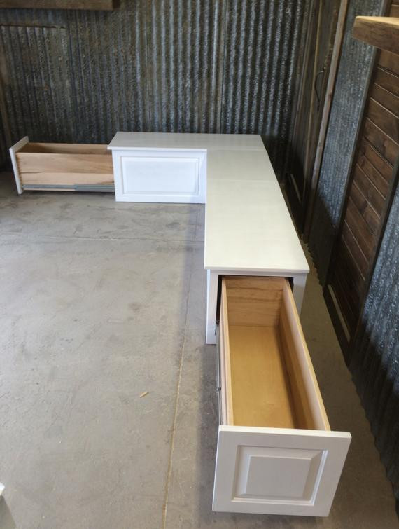 Build Bench Seat With Storage
 Banquette Corner Bench Seat with Storage Drawers